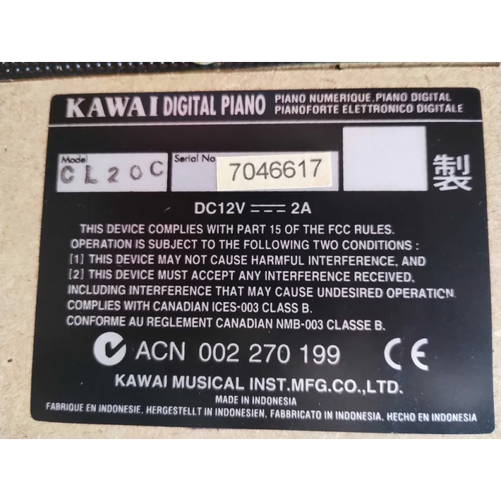 Kawai CL20C pianino elektroniczne
